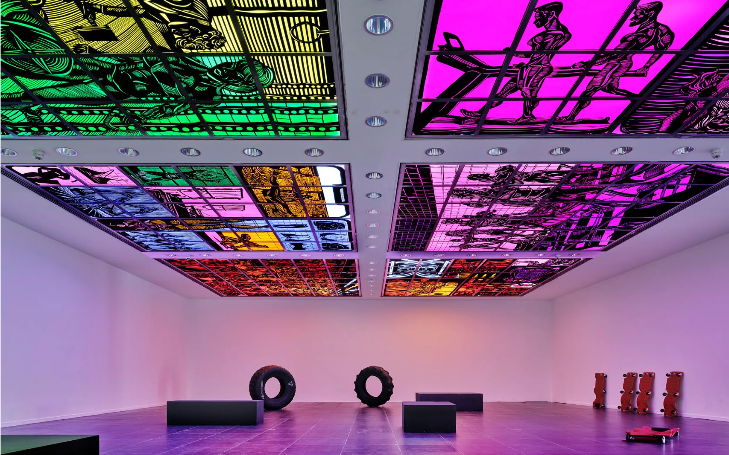 Installation view: Wer hat Macht? Körper im Streik,